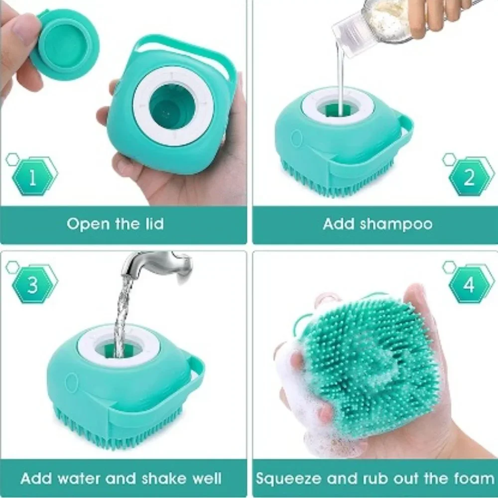 Pet Silicon Bath Brush